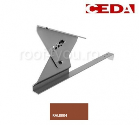 - Trepte din aluminiu - Suport treapta scara acces pe acoperis cu țigle, din aluminiu