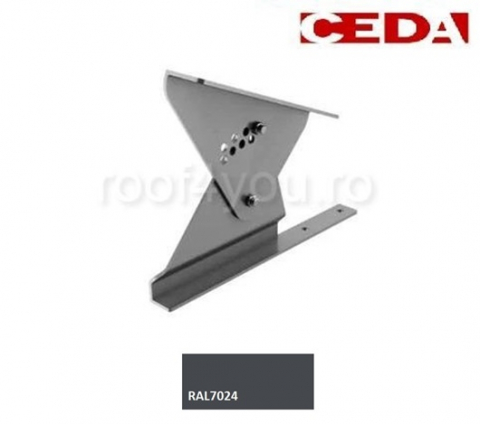 - Trepte din aluminiu - Suport treapta scara acces pe acoperis plat, din aluminiu