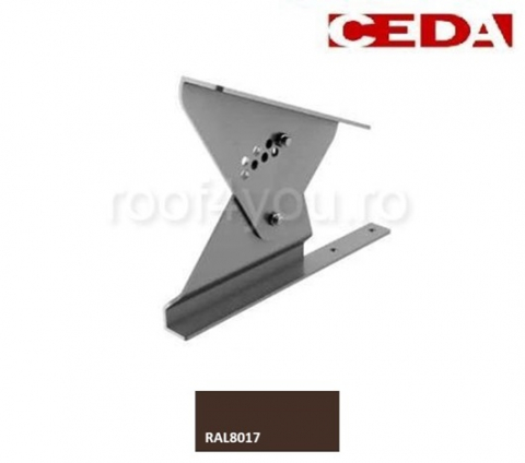 - Trepte din aluminiu - Suport treapta scara acces pe acoperis plat, din aluminiu