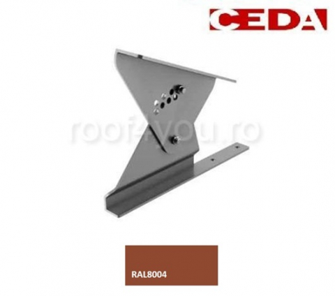 - Trepte din aluminiu - Suport treapta scara acces pe acoperis plat, din aluminiu