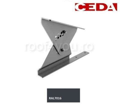- Trepte din aluminiu - Suport treapta scara acces pe acoperis plat, din aluminiu