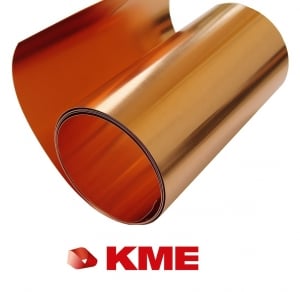 - Tabla din cupru natural - Tabla cupru 0.6mm, rulou latime 1250mm - KME puritate 99%