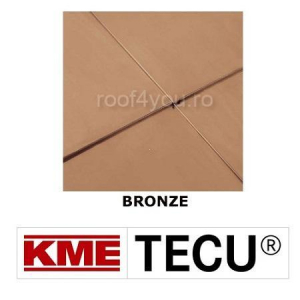 - TECU patina - Tabla cupru 0.7mm KME Tecu Bronze (foaie 670 x 2000mm)