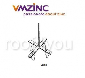 Pinacle - Tije de fixare VMZINC, inaltime 150 cm, diametru 18 mm, Model 4501