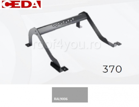 - Trepte din otel - Trepte pentru acces pe acoperis de tabla, din otel prevopsit, modul 370, latime 420mm
