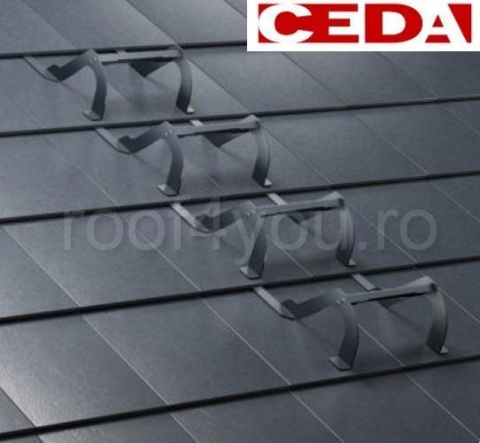 Trepte pentru acces pe acoperis plat, din otel prevopsit, latime 420mm [1]