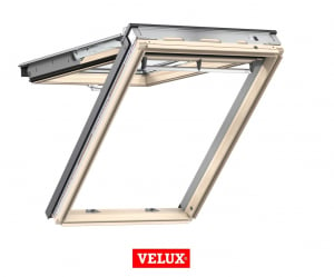 Velux Premium GPL 3066, 55/98, toc din lemn, deschidere mediana, geam triplu [0]