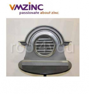 Lucarne - Ventilate de tip ”bull’s eye” VMZINC, Zinc: 320006618, aspect QUARTZ-ZINC®,  Model 3