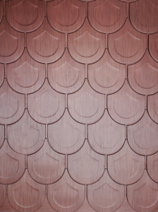 ECO-U line - solzi metalici rotunzi din titan zinc natural, 44 buc/mp [2]