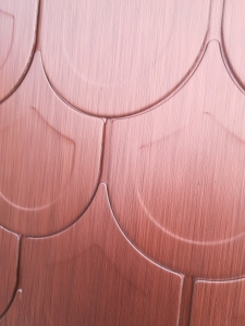 ECO-U line - solzi metalici rotunzi din titan zinc natural, 44 buc/mp [3]