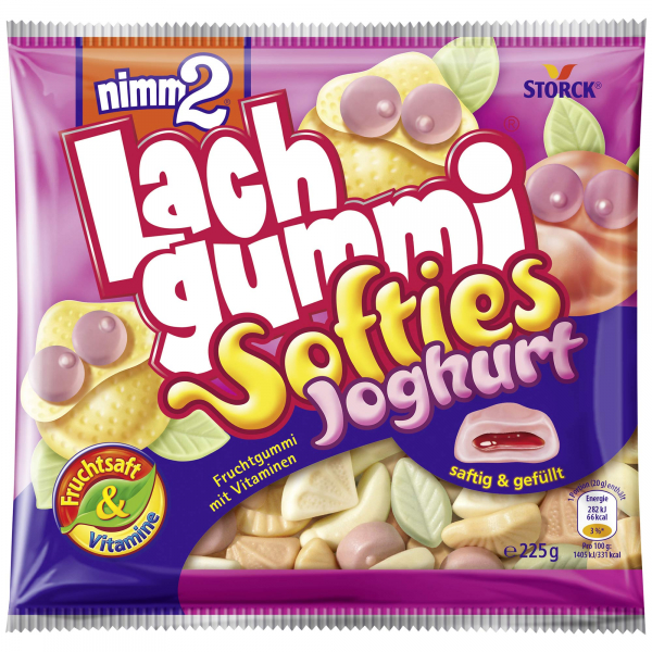 NIMM 2 JELEURI LACHGUMMI SOFT CU IAURT 225 G  [1]