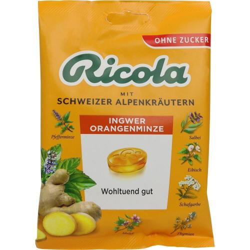 RICOLA FARA ZAHAR CU GHIMBIR-PORTOCALA-MENTA 75G [1]