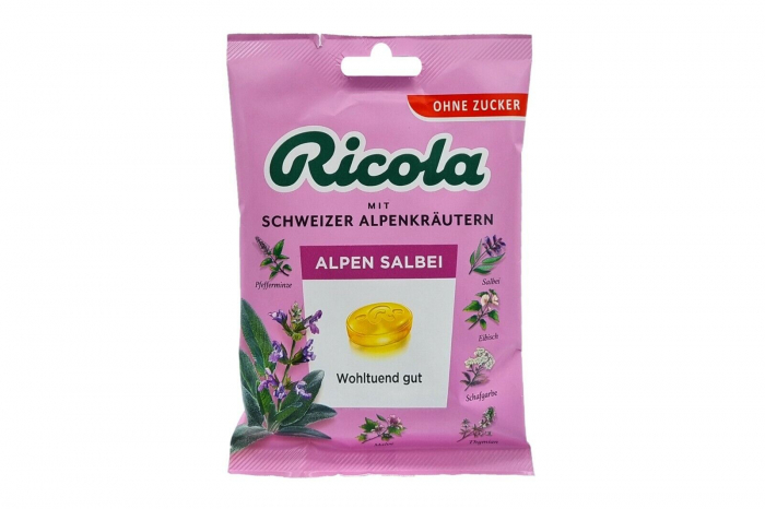 RICOLA FARA ZAHAR CU SALVIE 75G [1]