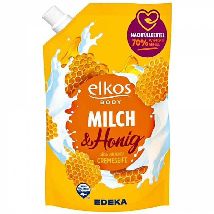 SAPUN LICHID MIERE&LAPTE 1L ELKOS  [1]