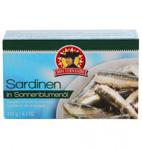 PRODUSE ALIMENTARE - SARDINE IN ULEI DE FLOAREA SOARELUI 115G 85656