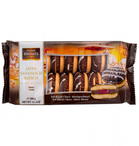 PRĂJITURI - BISCUITI JAFFA SANDWICH CIOCOLATA CIRESE 380G GZ 91618