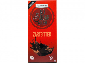 CIOCOLATĂ / PRALINE - CIOCOLATA AMARUIE FARA ZAHAR 80G FRANKONIA