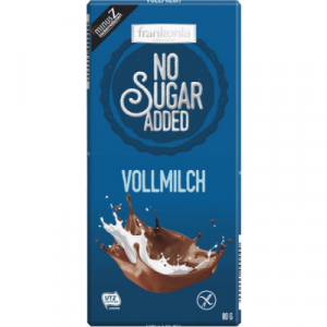 DULCIURI - CIOCOLATA LAPTE FARA ZAHAR 80G FRANKONIA