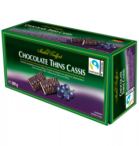 CIOCOLATĂ / PRALINE - CIOCOLATA THINS CASSIS COACAZE  200 G