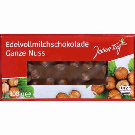CIOCOLATĂ / PRALINE - CIOCOLATA CU ALUNE DE PADURE INTREGI JT 100G