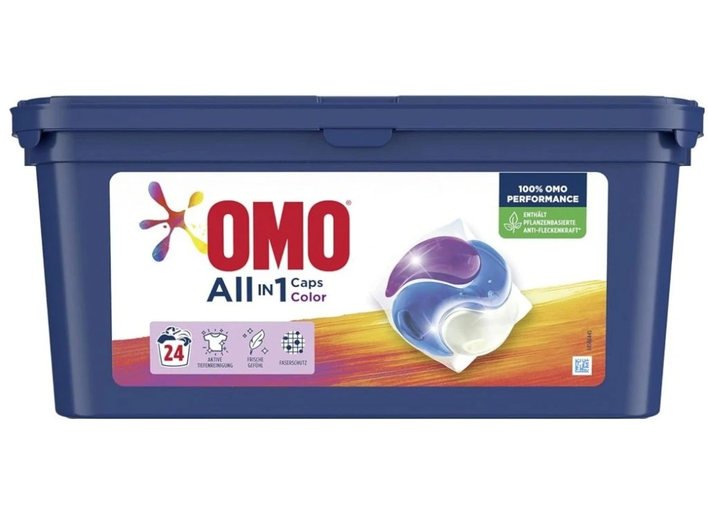 PRODUSE DE CURĂȚENIE - DETERGENT OMO CAPS ALL IN 1 COLOR 24SP 648G