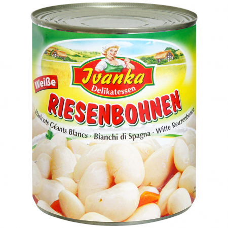 CONSERVE MANCARE GĂTITĂ - FASOLE BOABE URIASE 800G