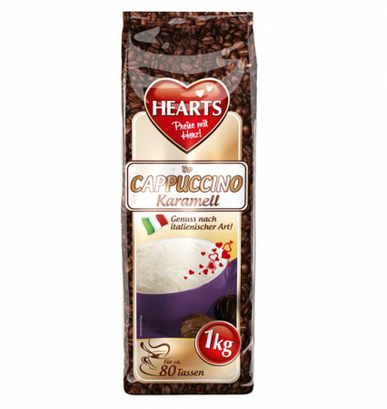 CAFEA - CAPPUCINO HEARTS CARAMEL 1KG