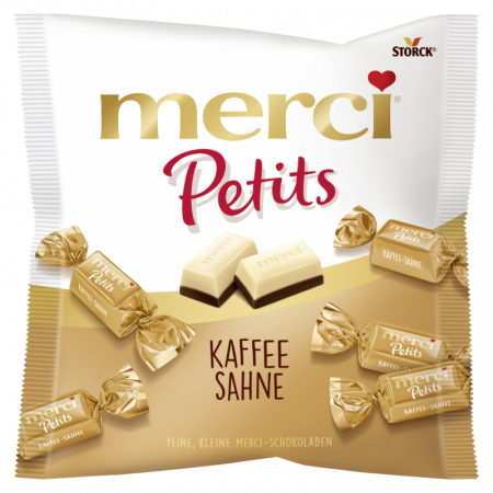 DULCIURI - MERCI PETITS CU CREMA CAFEA 125G