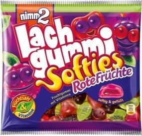 JELEURI - NIMM 2 JELEURI LACHGUMMI SOFT FRUCTE ROSII 225 G 3116968000