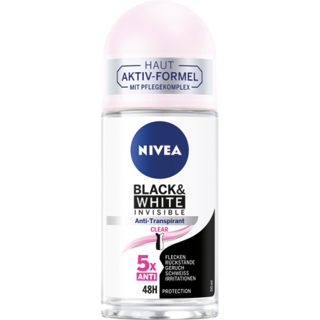 NIVEA DEO ROLL ON 50ML BLACK&WHITE CLEAR [1]
