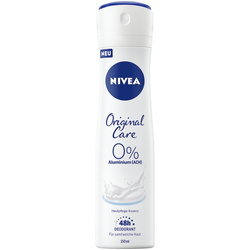 PRODUSE DE ÎNGRIJIRE PERSONALĂ - NIVEA DEO SPRAY ORIGINAL CARE 0% 150ML