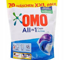 PRODUSE DE CURĂȚENIE - OMO CAPS ALL IN 1 ACTIVE 70SP 1.890KG