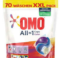 PRODUSE DE CURĂȚENIE - OMO CAPS ALL IN 1 COLOR 70SP 1.890KG