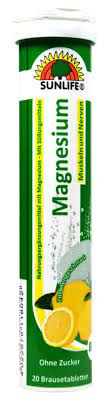 PRODUSE ALIMENTARE - PASTILE EFERVESCENTE MAGNEZIU 20 TAB SUNLIFE 