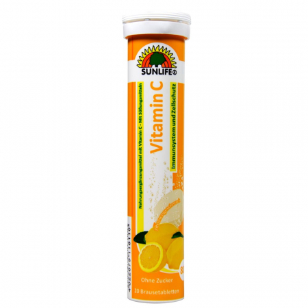 PRODUSE ALIMENTARE - PASTILE EFERVESCENTE VIT.C 20 TAB SUNLIFE 