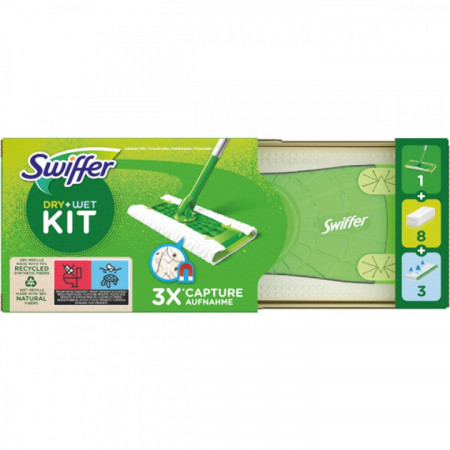 DETERGENȚI PARDOSELI - SWIFFER MOP PARDOSEALA 8 LAVETE USCATE+3 UMEDE