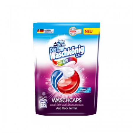 DETERGENȚI - WASCHKONIG PADS COLOR 22 CAPS 