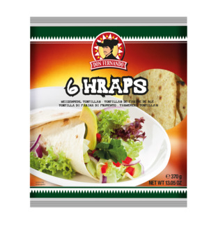 SEMIPREPARATE - WRAPS TORTILLAS 370G 6X25