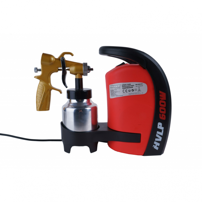 Pistol de vopsit, 600W, ø1.8mm, 1L, metalic, pistol, Raider RD-SGC04 [4]