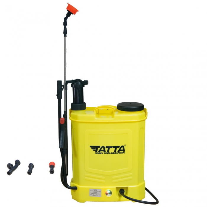 Pompa de stropit 2 in 1, electrica + manuala, 16L, 12v, 5 Bar, Tatta TP-1640AM [2]