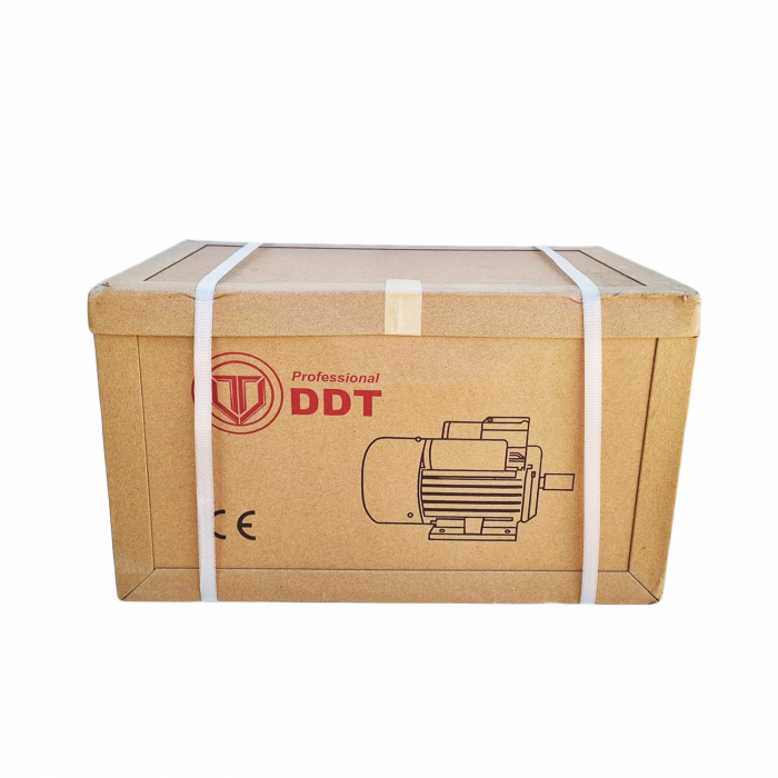 Motor electric monofazat, DDT, 3 kW, 3000 rpm, 2 condensatori, corp fonta [5]
