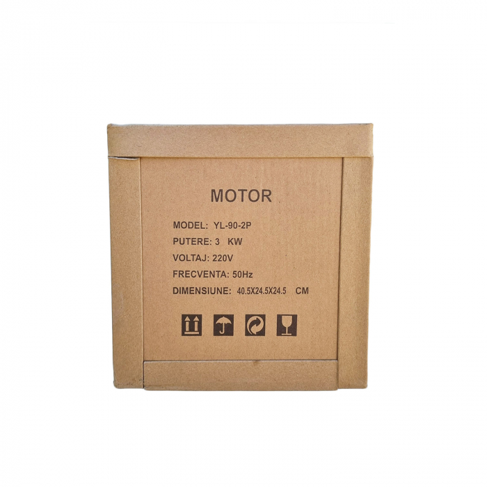 Motor electric monofazat, DDT, 3 kW, 3000 rpm, 2 condensatori, corp fonta [4]