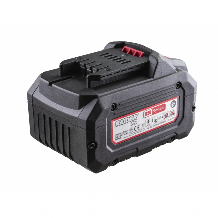 Acumulator Li-ion, 20V, 8Ah, seria R20 system, Raider 131164 [2]