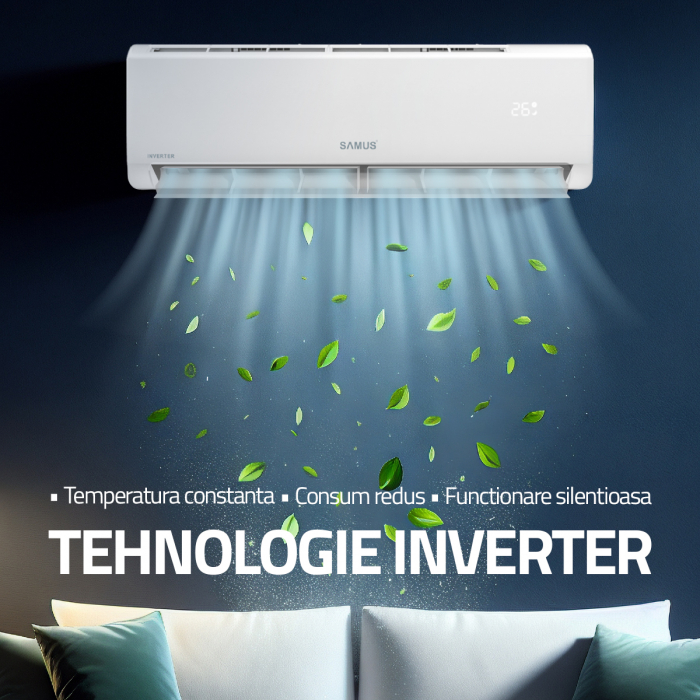 Aparat de aer conditionat, 18000 BTU, Wi-Fi, clasa A++, inverter, display, telecomanda, Samus [7]