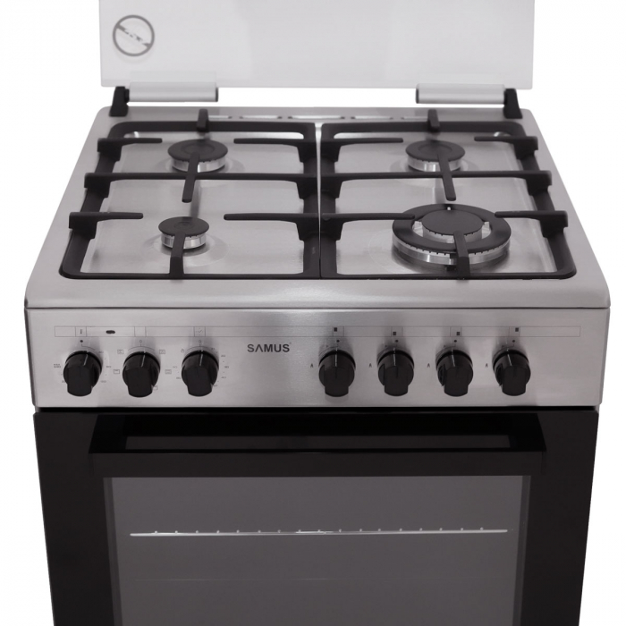 Aragaz cu 4 zone de gatit pe gaz, cuptor electric, Samus SM662AENS [3]