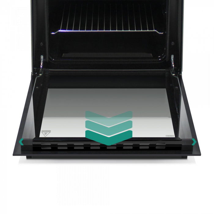 Aragaz cu cuptor pe gaz, 4 arzatoare, 50 x 60 cm, 2 in 1 Gpl/Gaz natural, Antracit, Samus [4]