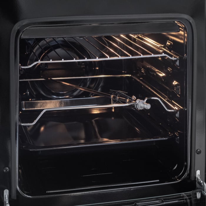 Aragaz cu cuptor pe gaz, 4 arzatoare, GPL, 50 x 60 cm, siguranta gaz, capac metalic, rotisor, grill, Bej, NOBELTEK [6]