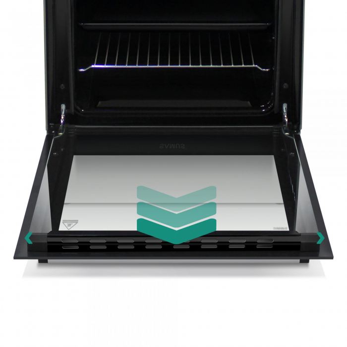Aragaz cu cuptor pe gaz, 4 zone de gatit, 60 x 60 cm, aprindere electrica, grill, timer, Samus [3]