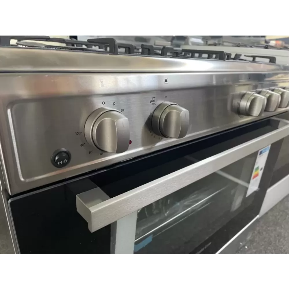 Aragaz cu cuptor pe gaz, 5 arzatoare, grill electric, rotisor, aprindere electrica, 90 x 60 cm, inox, Studio Casa Tivoli [3]