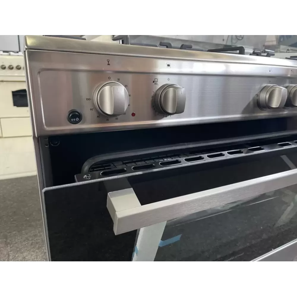 Aragaz cu cuptor pe gaz, 5 arzatoare, grill electric, rotisor, aprindere electrica, 90 x 60 cm, inox, Studio Casa Tivoli [4]